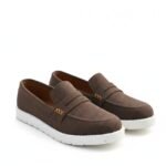 Classic Chunky Suede Loafers - Brown