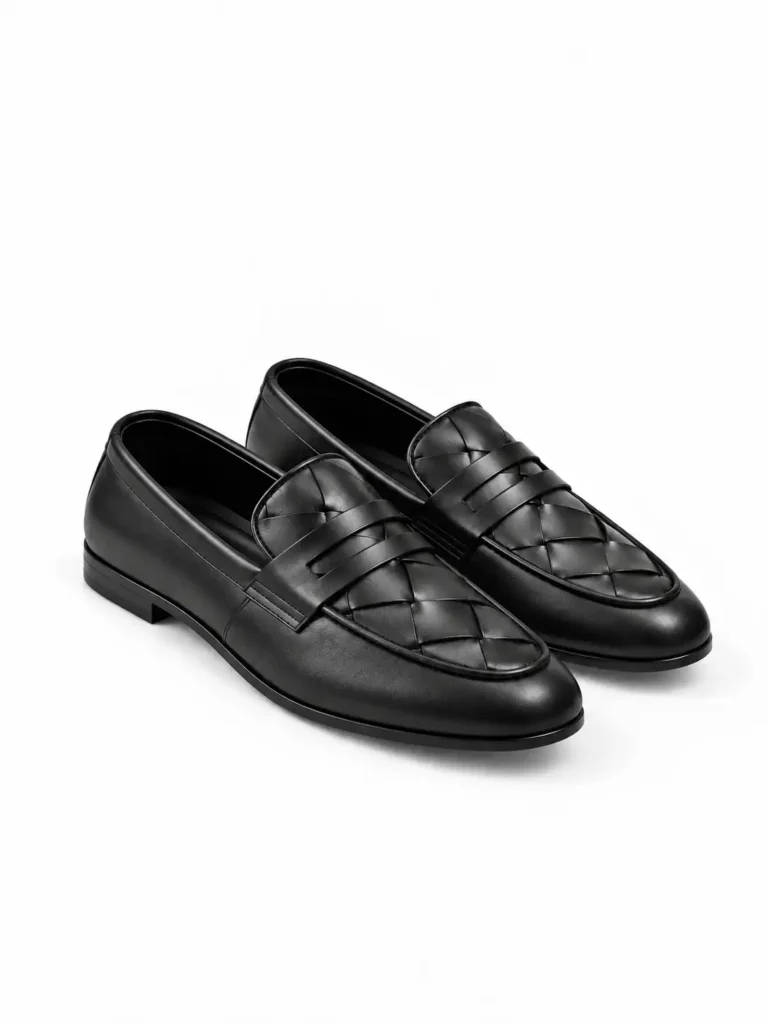 black leather shoes 1