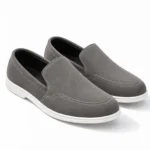 Italian Velaro Suede Loafers - Grey