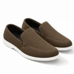 Italian Velaro Suede Loafers - Olive